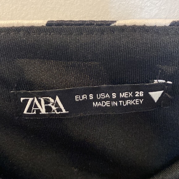 Zara Animal Print Strappy Mini Dress S - Picture 4 of 4